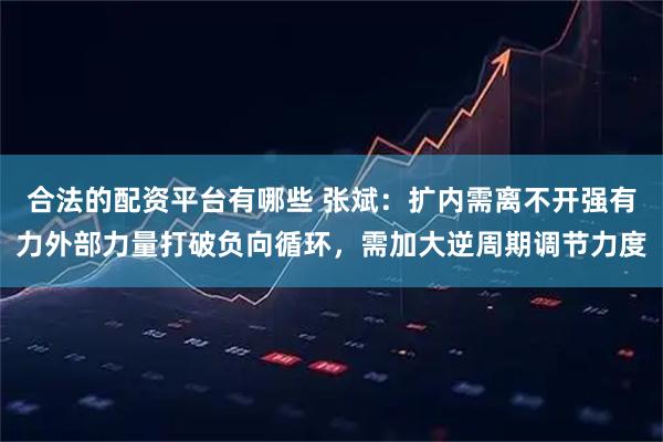 合法的配资平台有哪些 张斌：扩内需离不开强有力外部力量打破负向循环，需加大逆周期调节力度